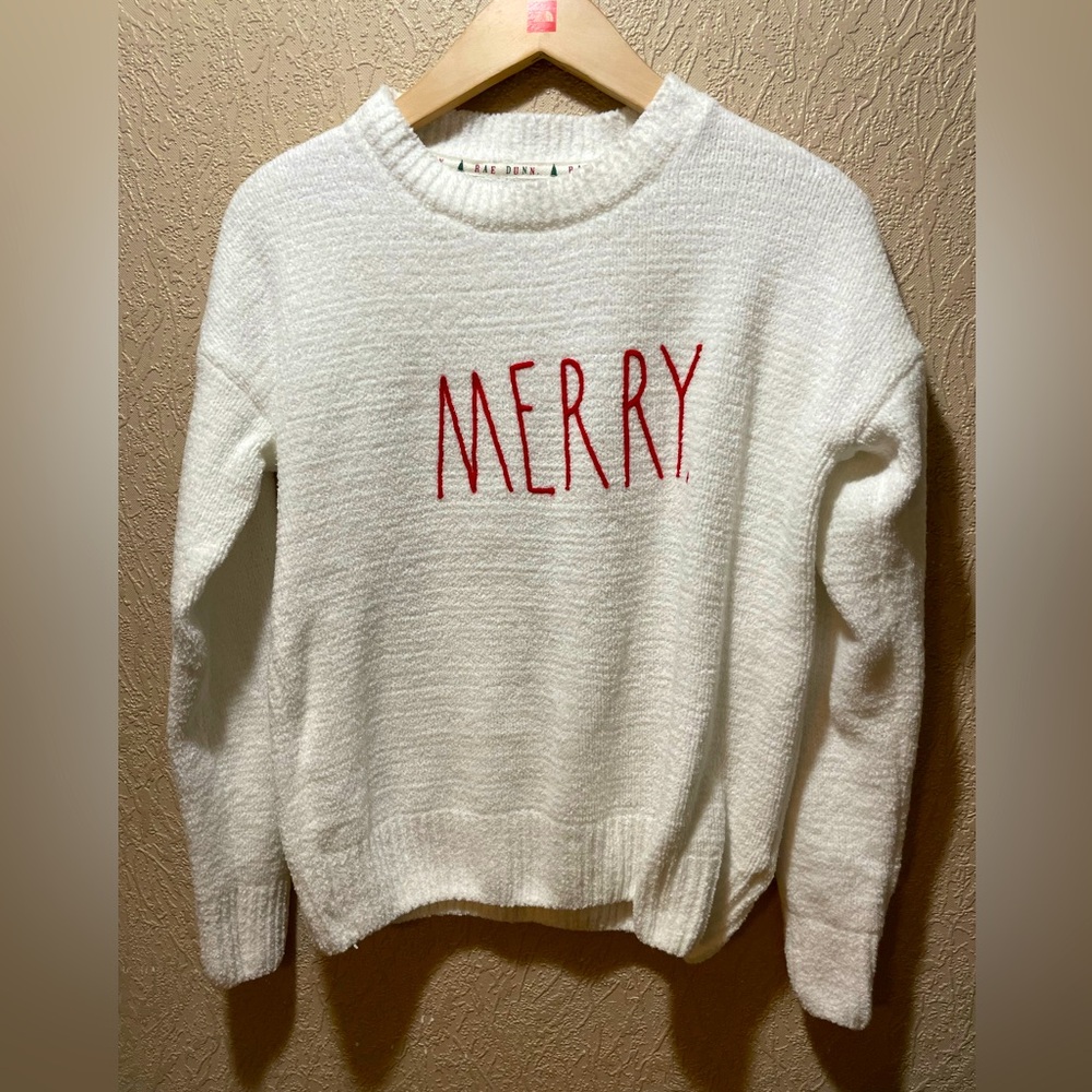 Rae Dunn Christmas Merry Holiday Sweater